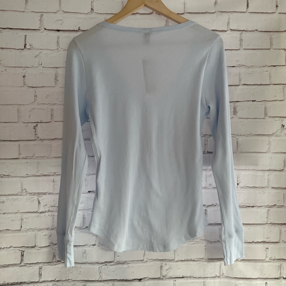 Target Women's Soft Blue Long Sleeve Tee‎ - Picture 2 of 4